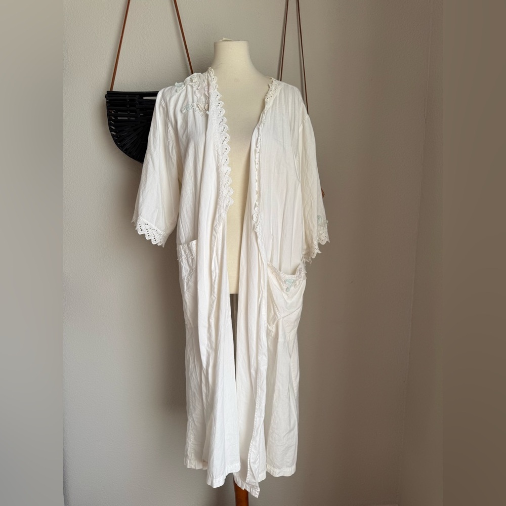 Beth Michaels 100% Cotton Pajama Robe, Size Large